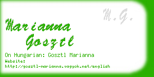 marianna gosztl business card